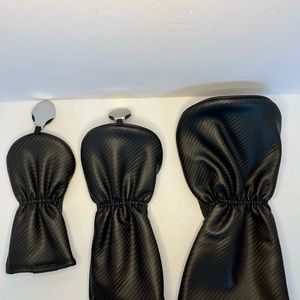 LAISUNTIM Golf Club Head Cover‎ Set 3 Count Driver Fairway Hybrid Number Tags.